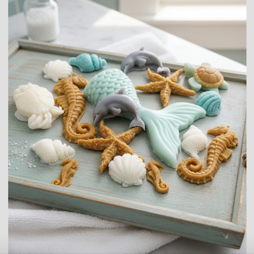 Mermaid and Sea Life Soy Wax Melts 5 oz